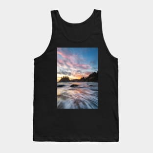 Sunset at a Rocky California Beach Tank Top